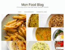 Tablet Screenshot of monfoodblog.com